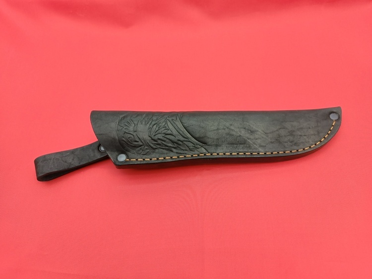 Нож "Н-005" туристический охотничий, сталь Х12МФ кованая, ручной работы с фиксированным клинком